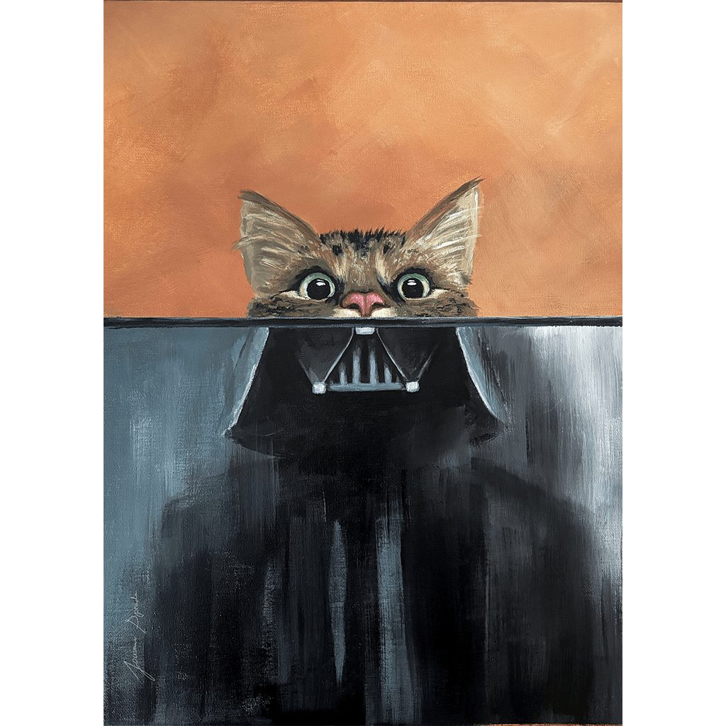 'Cat Vader' - Painting Reproduction