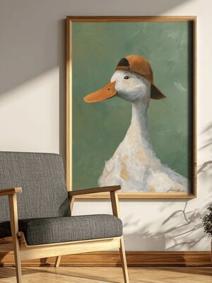 'Quack in a Cap' - Painting Reproduction