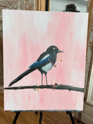 "Jewelry my best friend" - Acrylic on Canvas (SOLD)
