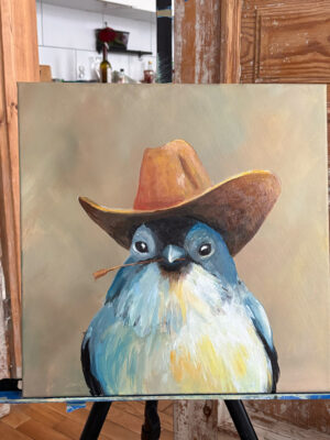 "Outlaw Tit" - Acrylic on Canvas (SOLD)