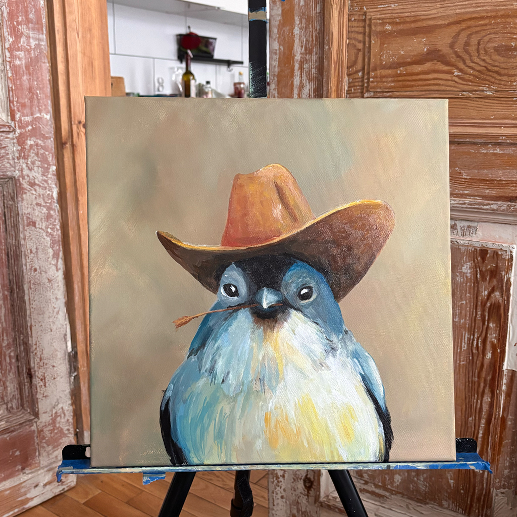 "Outlaw Tit" - Acrylic on Canvas (SOLD)